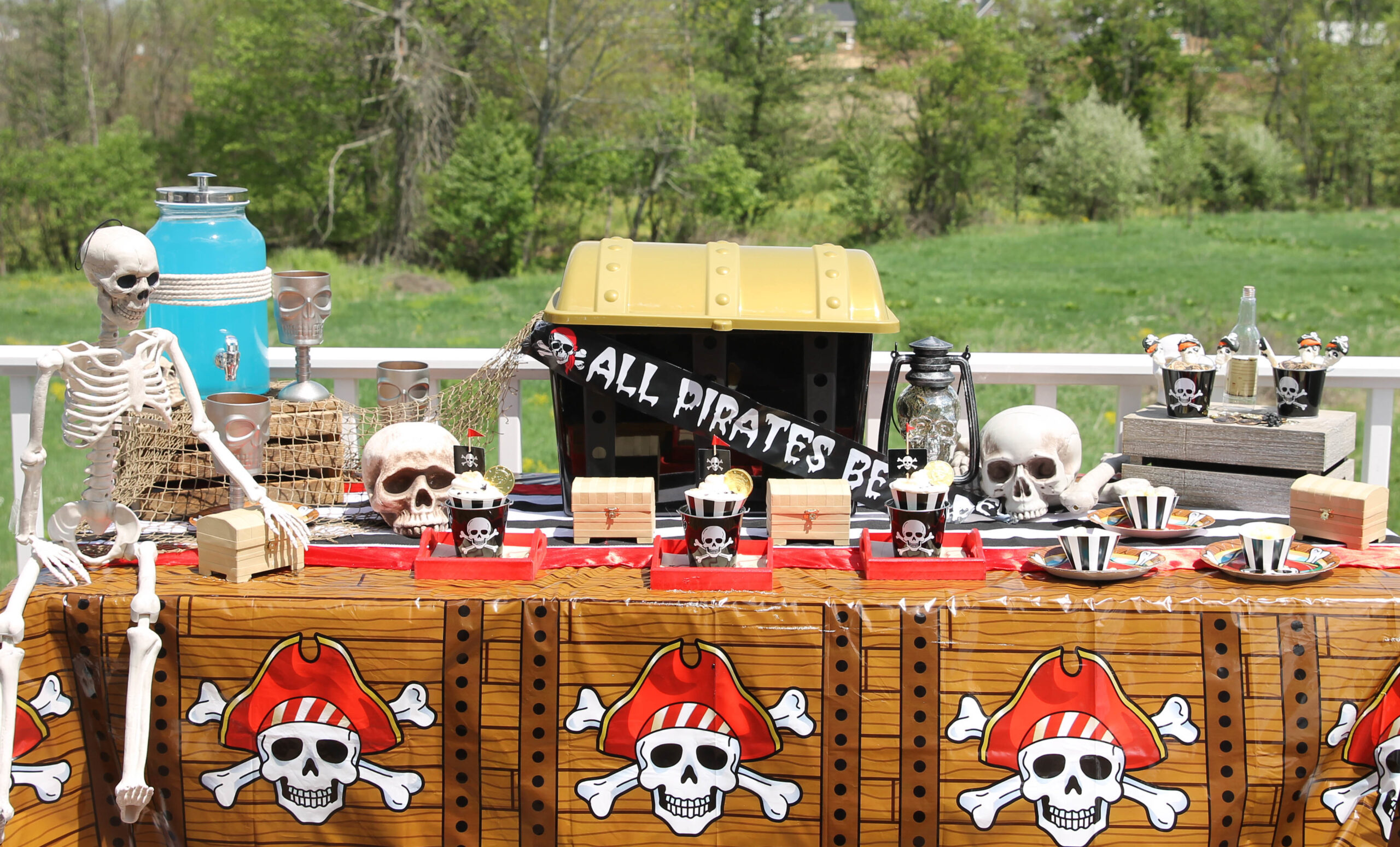 Birthday Party Pirate Treasure Hunt theme