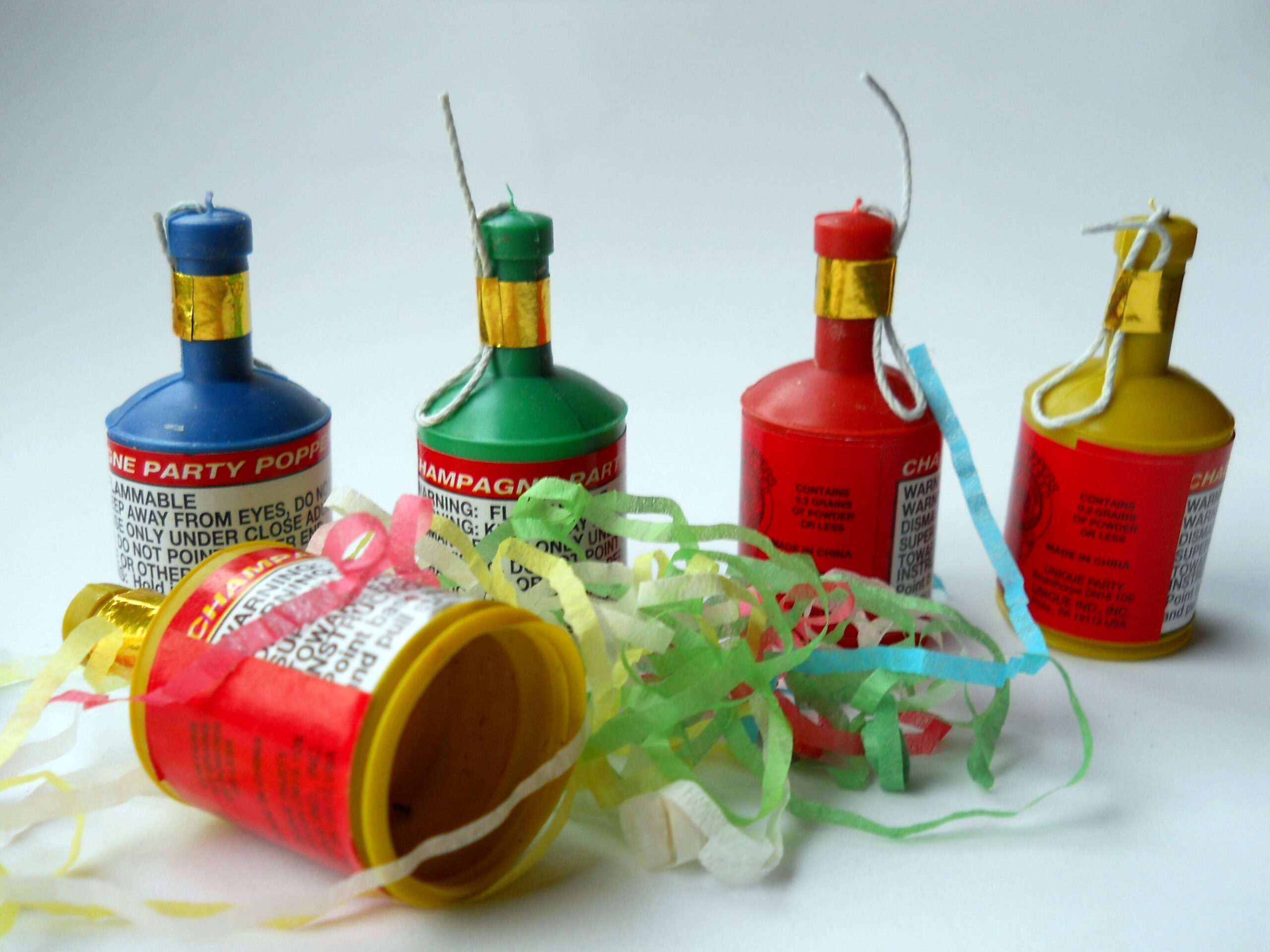 Australian birthday Traditions - Party Poppers and Silly String