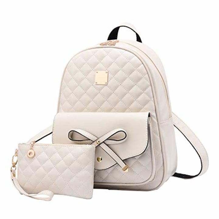 Girls Bowknot 2-PCS Fashion Backpack