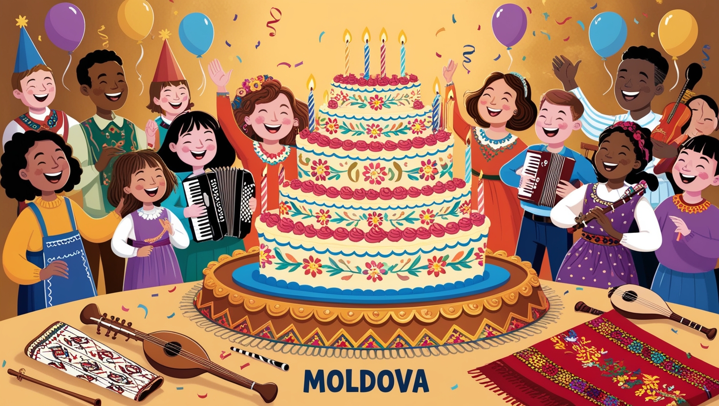 Happy birthday song of Moldova