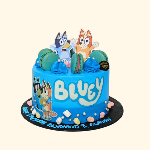  The Classic Bluey Face Cake