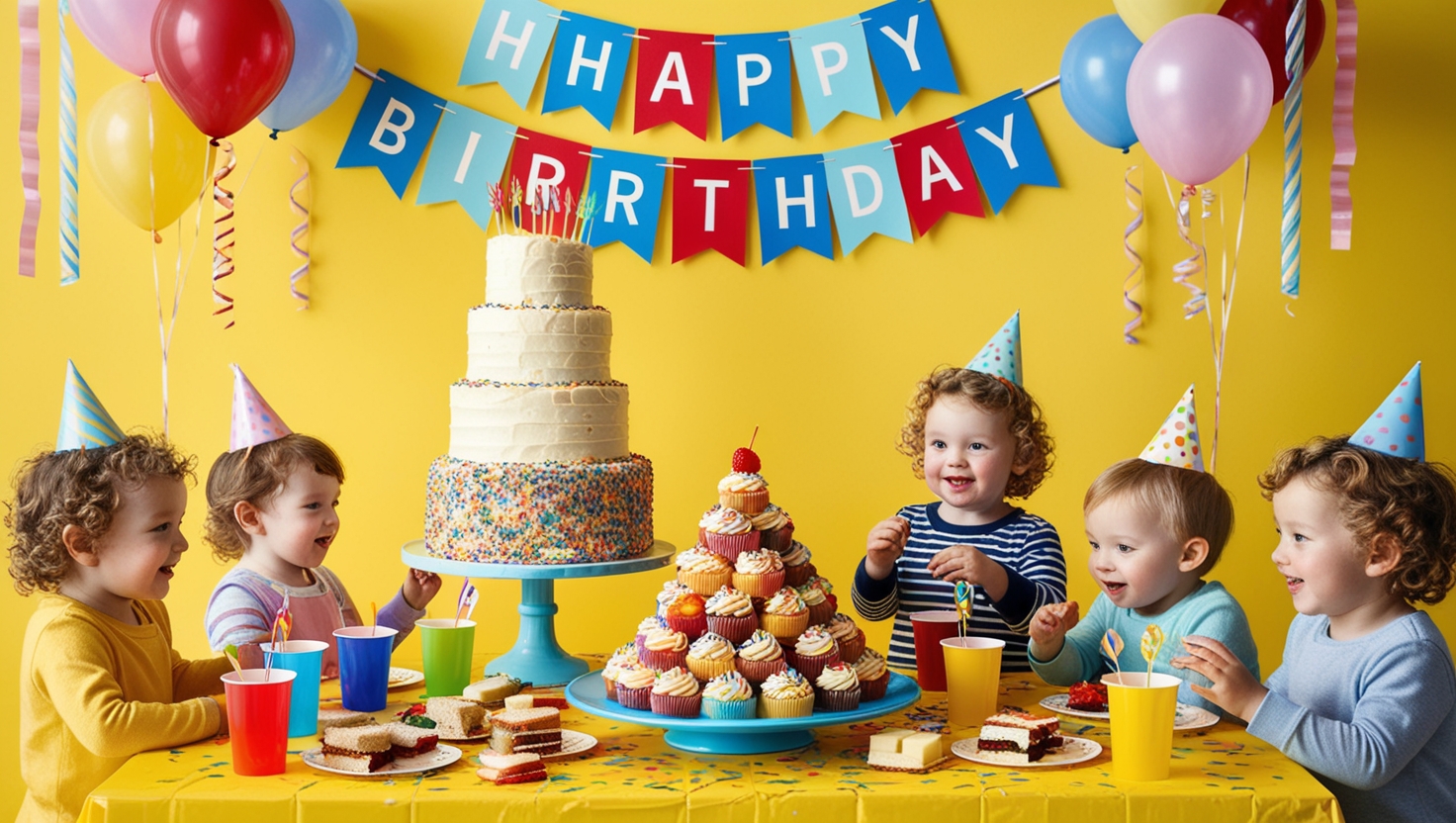 Food and Drinks in 2 year-old birthday party